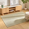 ATMOSPHERA - Tapis Groove 170x120cm rayé vert - vignette
