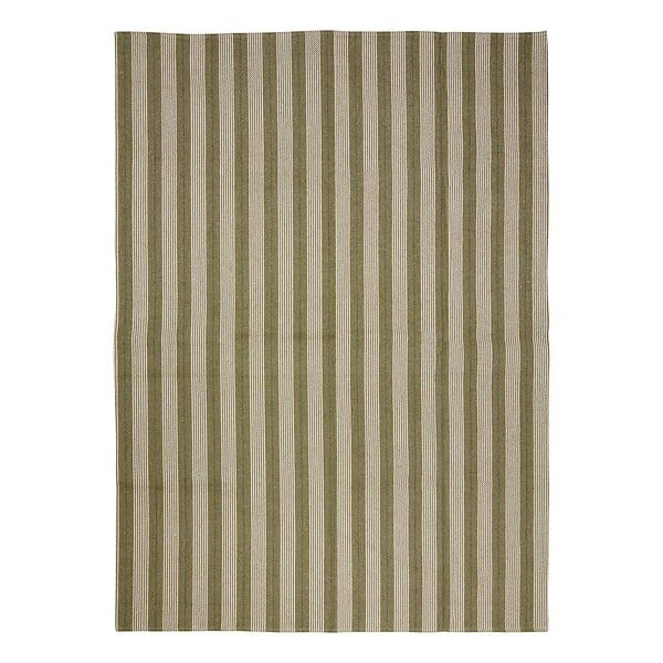 ATMOSPHERA - Tapis Groove 170x120cm rayé vert - large