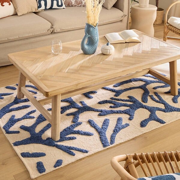 ATMOSPHERA - Tapis Oceania 120x170cm bleu - large