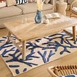 ATMOSPHERA - Tapis Oceania 120x170cm bleu - vignette