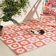 ATMOSPHERA - Tapis d'extérieur Cha Cha Pop 160x230cm rose - vignette
