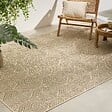 ATMOSPHERA - Tapis d'extérieur Curtis 300x200cm motif feuille beige - vignette