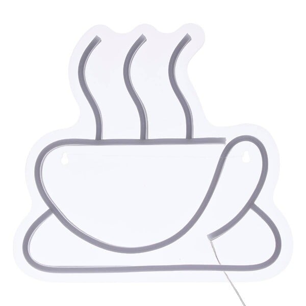 ATMOSPHERA - Néon LED café 27x25cm - large