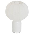 ATMOSPHERA - Lampe Tobie H33cm blanc - vignette