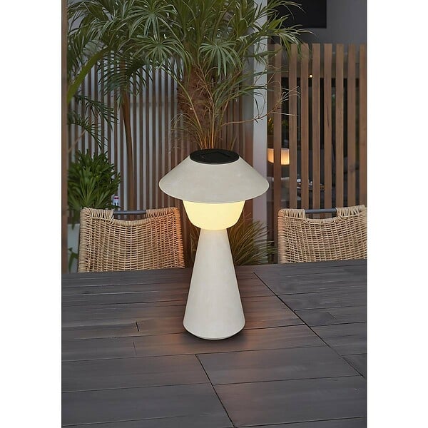 ATMOSPHERA - Lampe d'extérieur Damon H31,8cm beige - large