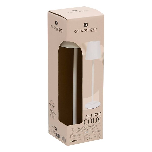 ATMOSPHERA - Lampe d'extérieur Cody H37cm blanc - large