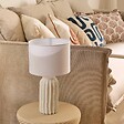 ATMOSPHERA - Lampe à poser Fernan blanc H36cm - vignette