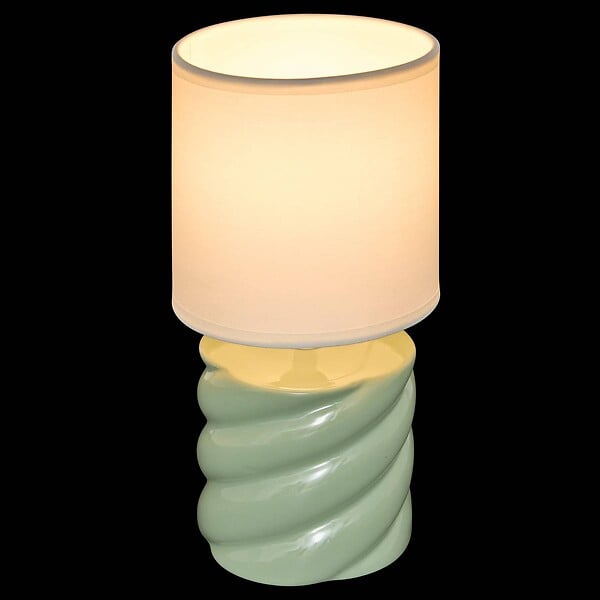 ATMOSPHERA - Lampe Noly H27cm vert céladon - large
