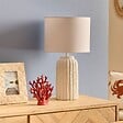 ATMOSPHERA - Lampe à poser Fernan blanc H50cm - vignette