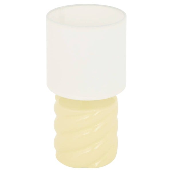 ATMOSPHERA - Lampe Noly H27cm jaune poussin - large