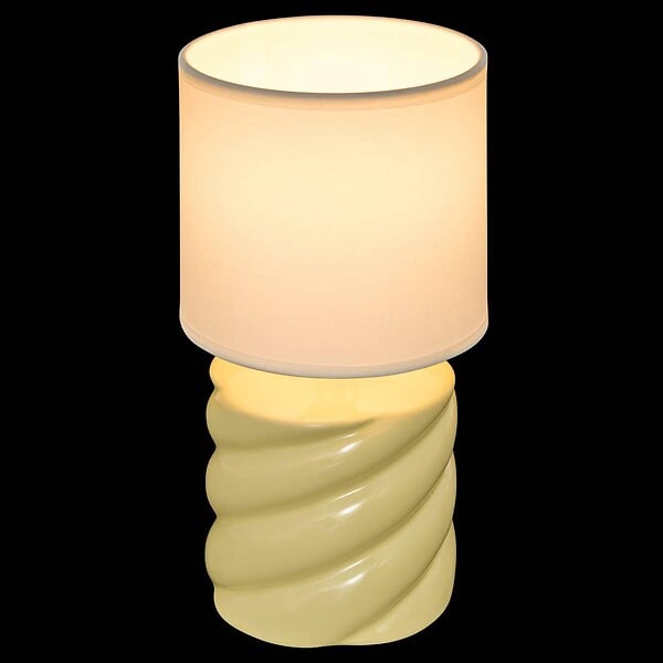 ATMOSPHERA - Lampe Noly H27cm jaune poussin - large
