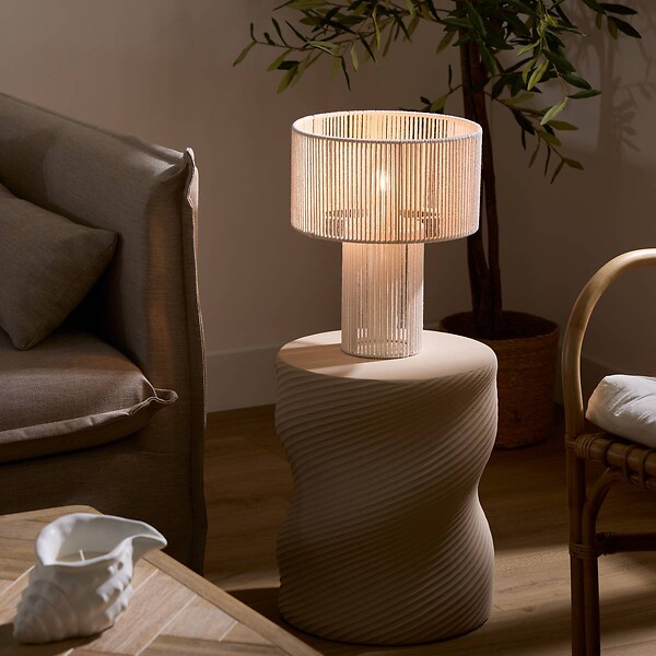 ATMOSPHERA - Lampe à poser Miria blanc - large