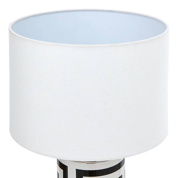 ATMOSPHERA - Lampe Regis H50cm noir et blanc - large