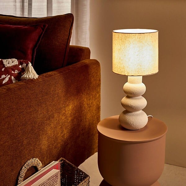 ATMOSPHERA - Lampe à poser Alitha beige H42cm - large