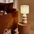 ATMOSPHERA - Lampe à poser Alitha beige H42cm - vignette