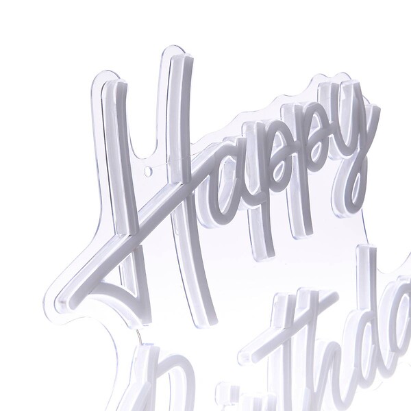 ATMOSPHERA - Néon LED "Happy birthday" 31x42cm - large