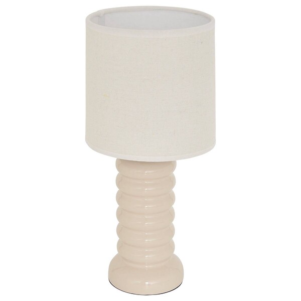 ATMOSPHERA - Lampe Vinas beige H33cm - large