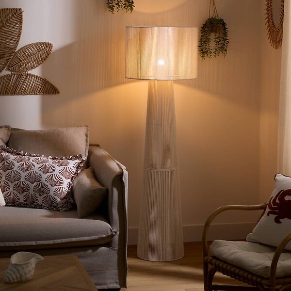 ATMOSPHERA - Lampadaire Adria blanc H145cm - large