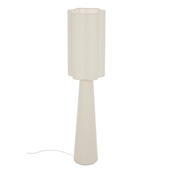 ATMOSPHERA - Lampadaire Blanca beige lin H124cm - large