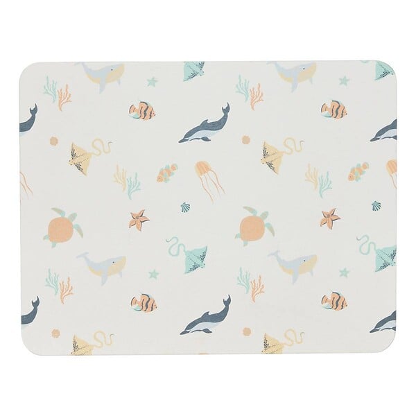 ATMOSPHERA - Tapis de Salle de Bain Orta en Diatomite 45x35cm Imprimé Animaux Marins - large