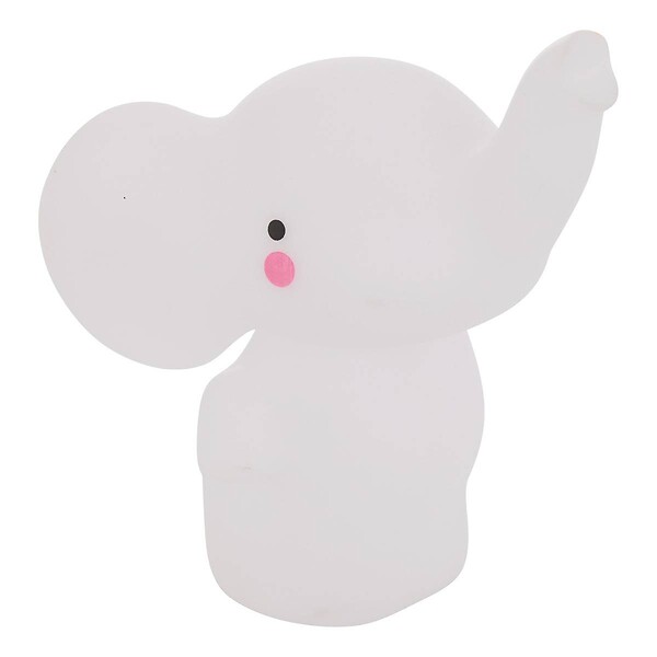 ATMOSPHERA - Veilleuse Elephant Enfant Softy Blanc 14.5x13x10,5 cm - large