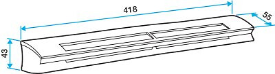 ALDES - Kit entrée d'air hygroréglable EHL L - 6-44m3/h - 39dB - Blanc - large