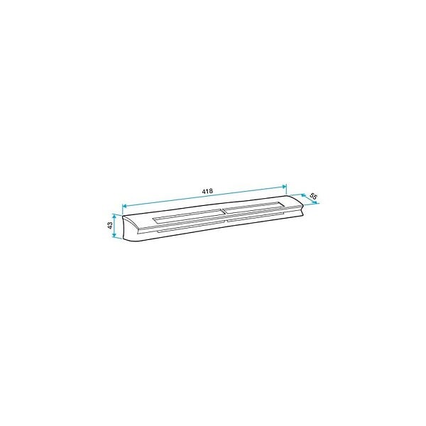 ALDES - Entrée d'air hygroréglable EHL S - 6-44m3/h - 37dB - Noir - large