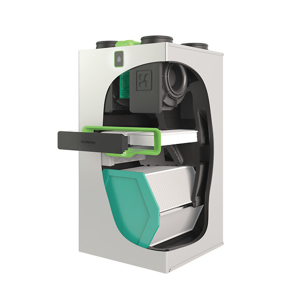 ALDES - VMC double flux Aldes avec purification d'air InspirAIR® Top 300 - Premium - Connecté - 331 m3 /h - 39.9dB - large