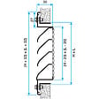ALDES - Grille AWA 251 - aluminium - Grille AWA 251 - aluminium. H 400 x L 400 - vignette