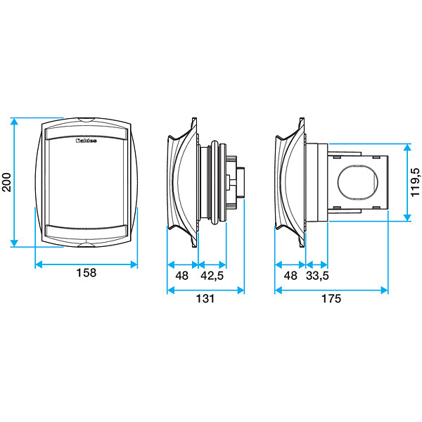 ALDES - Bap'SI twin. Aldes - Bap’SI twin 120 - Ø 125 - large