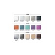 ALDES - Plaque design pour la grille fixe ColorLINE D80 ou D125 mm  Gris - vignette