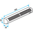 ALDES - Entrée d'air autoréglable Kit MINI EA Aldes - 15, 22, 30, 45m3/h - 37dB - Blanc - vignette