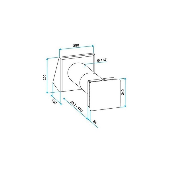 ALDES - Ventilation double flux décentralisée Nano Air 50 - 3,8W - 19dB - 1 pièce - large