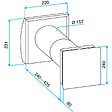 ALDES - Ventilation double flux décentralisée Nano Air 50 - 3,8W - 19dB - 1 pièce - vignette
