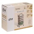 5 FIVE SIMPLY SMART - Tour rangement 5 tiroirs Deskolor avec roues beige et vert - vignette