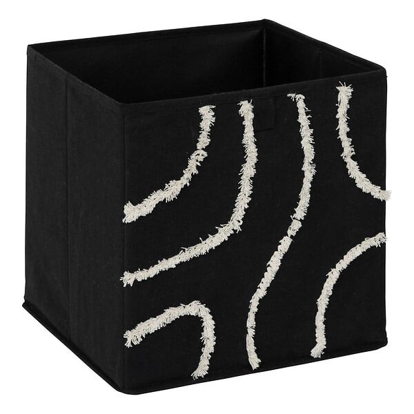 5 FIVE SIMPLY SMART - Boîte de rangement Mix'n modul 31x31cm relief bali noir - large