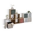 5 FIVE SIMPLY SMART - Pouf Mix'n Modul 31x31cm beige - vignette
