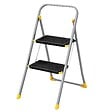 INTEC - Escabeau 2 marches pliable Charge 150kg Marche-pied Pliable Pieds anti-dérapants Bricolage Maison Chantier INTEC - vignette