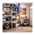INTEC - Escabeau 2 marches pliable Charge 150kg Marche-pied Pliable Pieds anti-dérapants Bricolage Maison Chantier INTEC - vignette