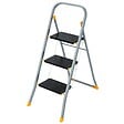 INTEC - Escabeau 3 marches pliable Charge 150kg Marche pied anti-dérapant Bricolage Maison Chantier INTEC - vignette