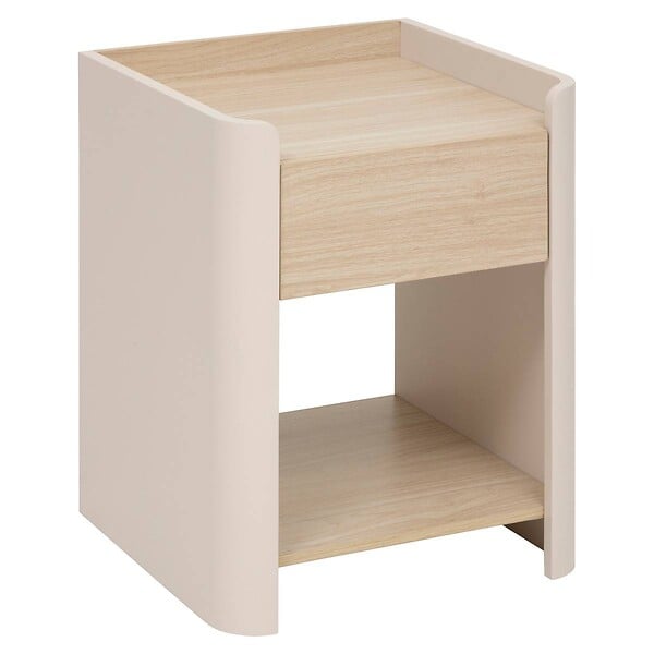 5 FIVE SIMPLY SMART - Table de chevet Roundy ivoire - large