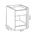 5 FIVE SIMPLY SMART - Table de chevet Roundy ivoire - vignette