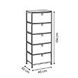 5 FIVE SIMPLY SMART - Rangement haut Tissa beige 5 tiroirs - vignette
