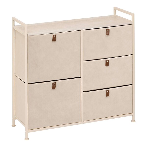 5 FIVE SIMPLY SMART - Meuble de rangement Tissa 5 tiroirs beige - large