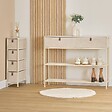 5 FIVE SIMPLY SMART - Meuble de rangement Tissa 4 tiroirs beige - vignette