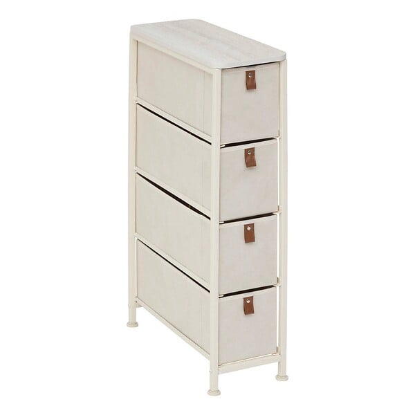 5 FIVE SIMPLY SMART - Meuble de rangement Tissa 4 tiroirs beige - large