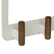 5 FIVE SIMPLY SMART - Patère accroche-porte 4 crochets Cassie beige et bois - vignette