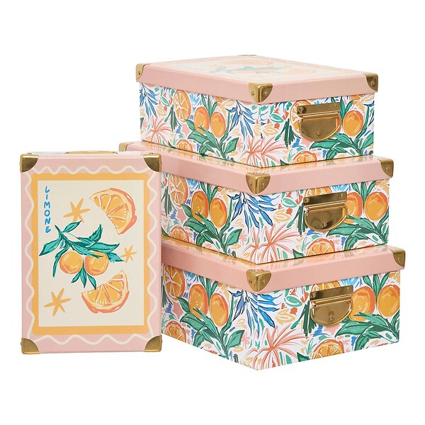 5 FIVE SIMPLY SMART - Lot de 4 boîtes de rangement BOX' - large