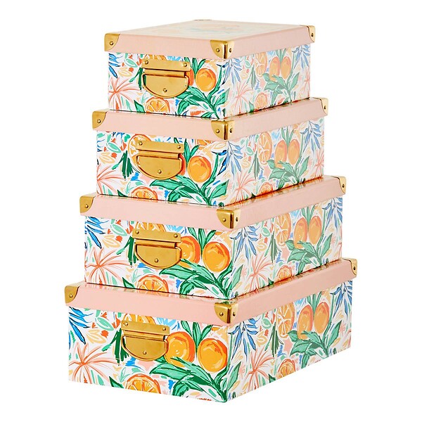 5 FIVE SIMPLY SMART - Lot de 4 boîtes de rangement BOX' - large