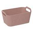 5 FIVE SIMPLY SMART - Panier rangement Arche 4,5L rose clair - vignette